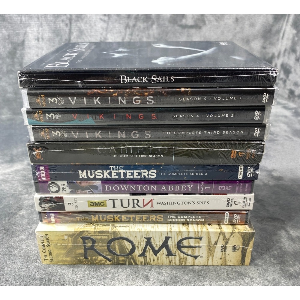 Vikings Black Sails Rome TV Series DVD Lot Seasons Mixed Bundle Medieval NEW
